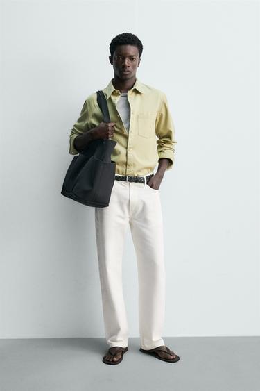 Рубашка стандартной посадки из струящегося денима