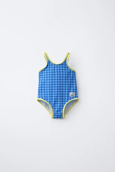 2-6 лет/купальник в клетку Casa Lawa X Zara Kids