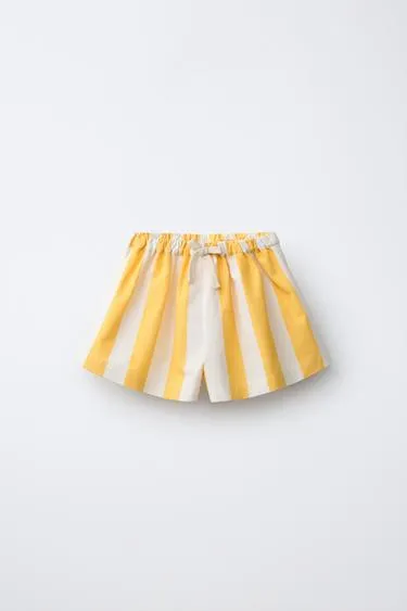 Широкие шорты в полоску Casa Lawa X Zara Kids