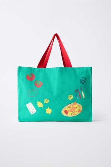 Сумка-шопер Casa Lawa X Zara Kids с принтом- Заказать в России