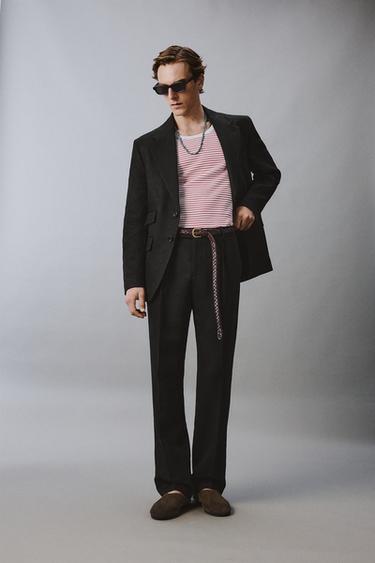 Zara Костюмные брюки из 100% льна ZARA «AARON LEVINE»