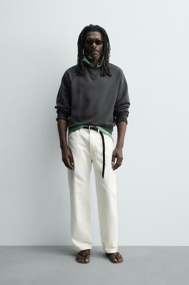 Толстовка с эффектом потертости Zara «Aaron Levine»- Заказать в России