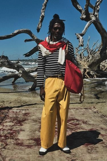 Футболка в полоску жаккардовая aaron levine x zara- Заказать в России