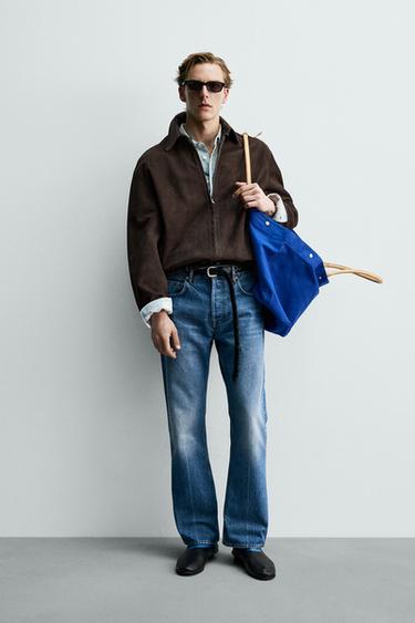 Zara Замшевая куртка стандартной посадки ZARA «AARON LEVINE»