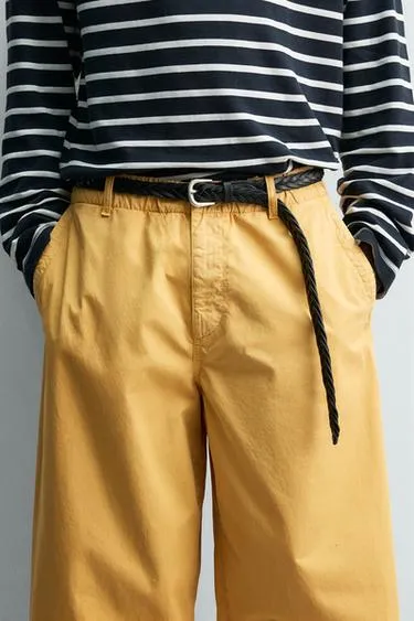 Плетеный кожаный ремень Zara «Aaron Levine»