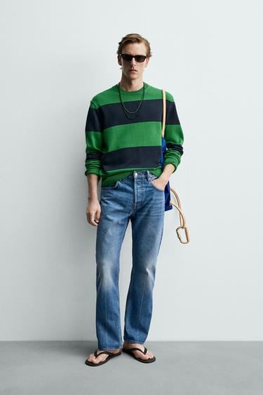 Жаккардовый свитер в полоску Zara «Aaron Levine»