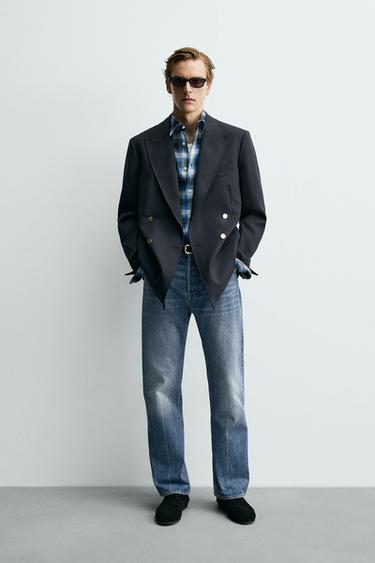 Zara Двубортный блейзер из 100% шерсти ZARA «AARON LEVINE»