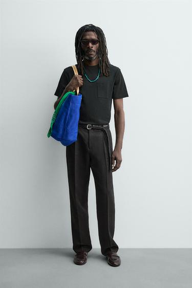 Zara Футболка с карманом ZARA «AARON LEVINE»