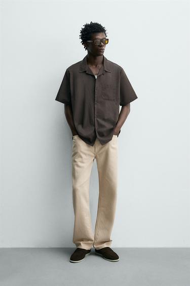 Рубашка стандартной посадки из хлопкового вуаля