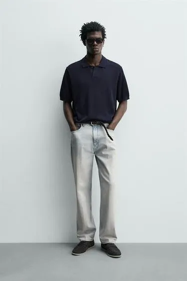 Поло из шелка и льна- Заказать в России