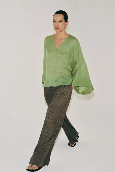 Рубашка в полоску из рами — коллекция Zara «Zw»