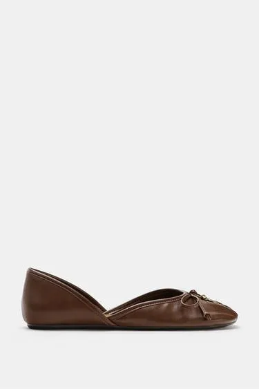 Балетки с бантом- Заказать в России