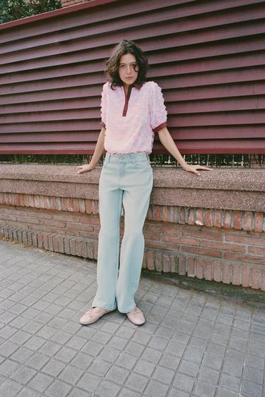Zara Блуза с цветочным узором