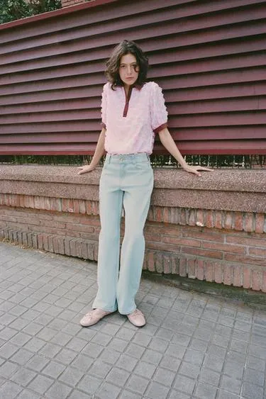 Блуза с цветочным узором- Заказать в России