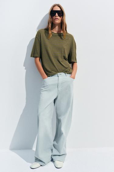 Zara Футболка в полоску в стиле рустик