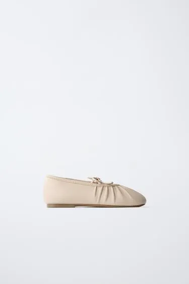 Кожаные балетки- Заказать в России