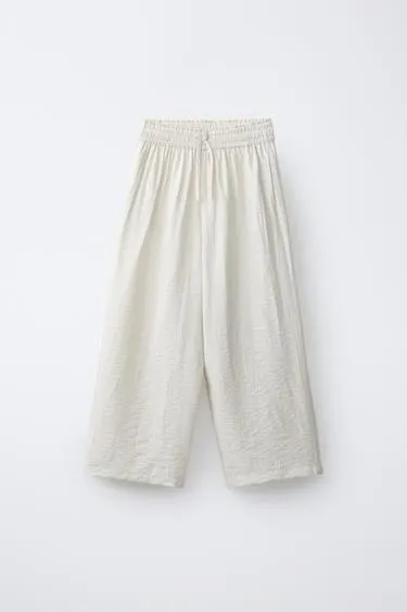 Брюки  с жатым эффектом