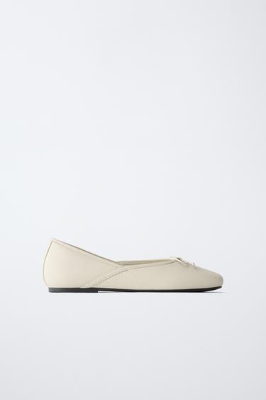 Zara Кожаные балетки