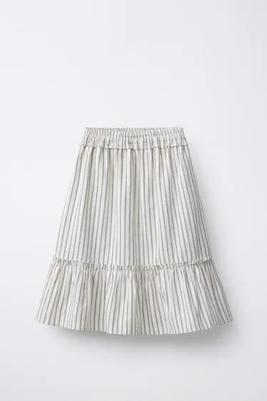 Юбка миди в полоску- Заказать в России