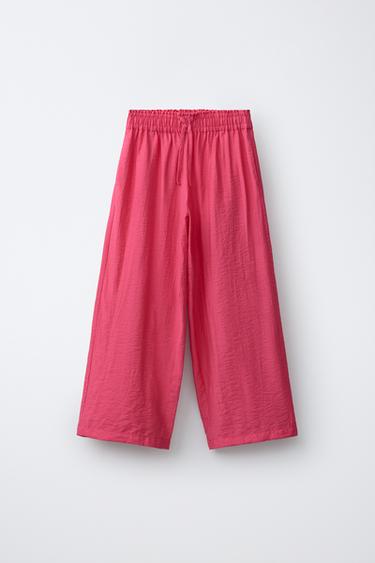 Брюки  с жатым эффектом