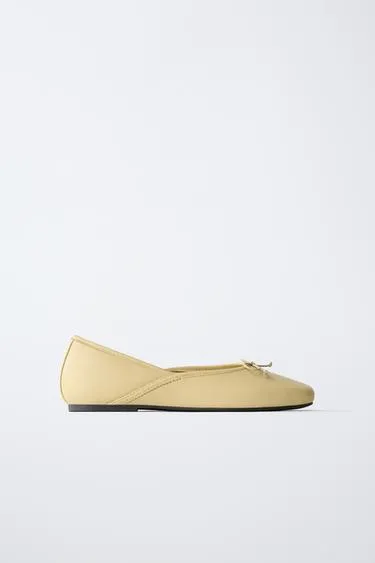 Кожаные балетки- Заказать в России