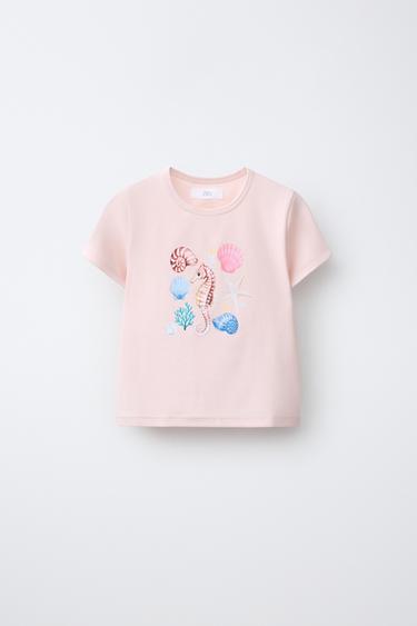 Zara Футболка с принтом
