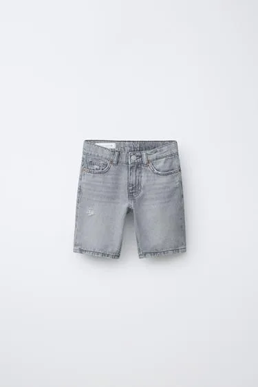 Прямые джинсовые шорты