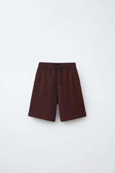 Бермуды из хлопка и льна