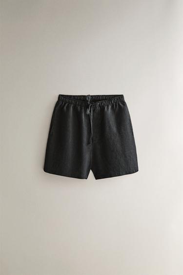 Zara Льняные шорты