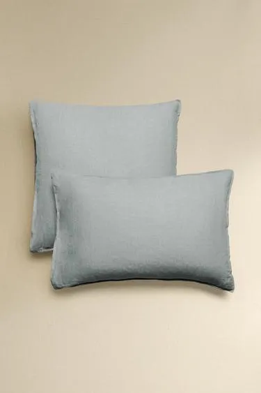 Наволочка из мятого льна (140 г/м²)- Заказать в России