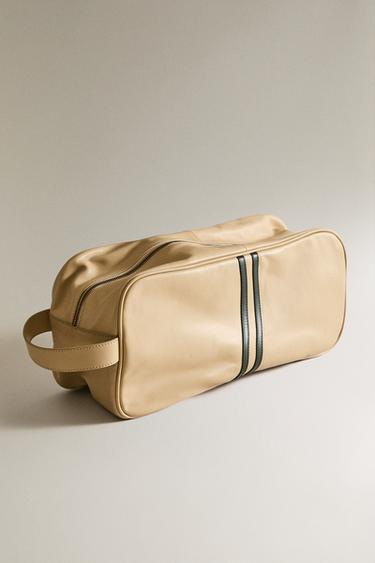 Zara Сумка для обуви из кожи