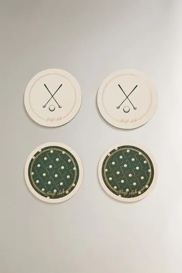 Набор подставок для бокалов из пробки (набор из 4 штук)