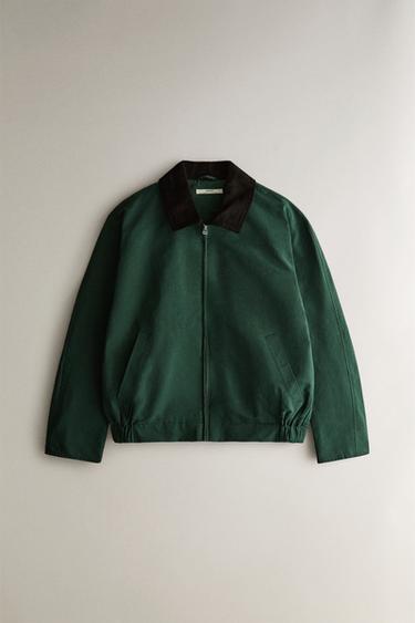 Zara Зеленая куртка для гольфа