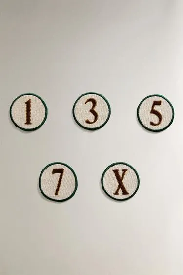 Термонакладка с номером из хлопка