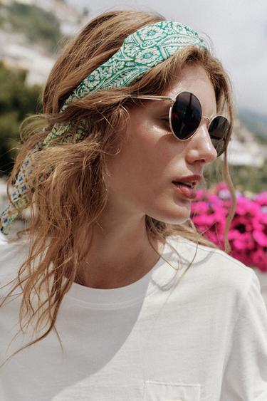 Zara Шарф с принтом в стиле азулежу