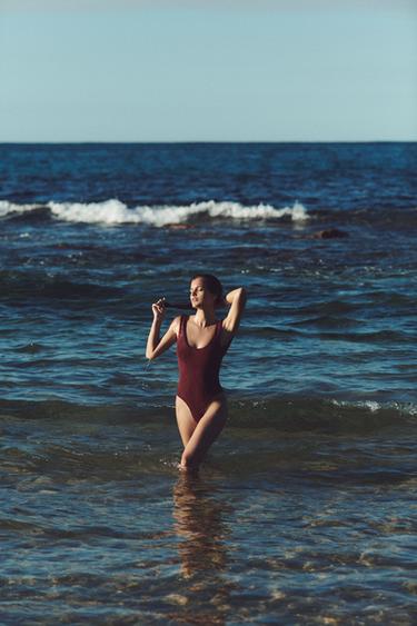 Zara Фактурный купальник