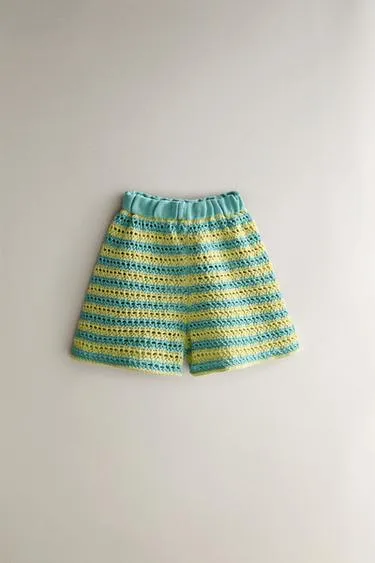 Детские пляжные шорты-бермуды из кружева- Заказать в России