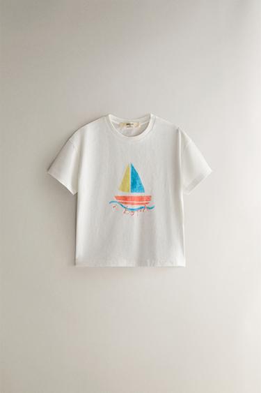 Zara Футболка для малышей с вышивкой