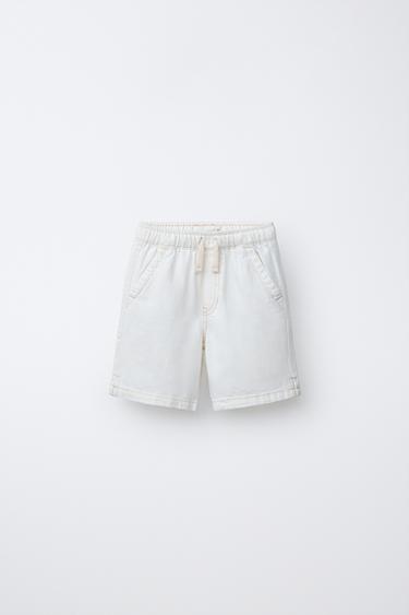 Zara Свободные джинсовые шорты