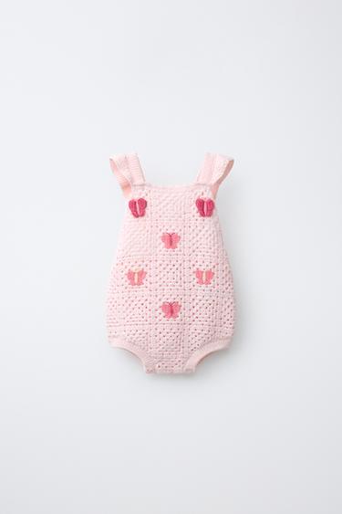 Zara Комбинезон кроше с бабочками купить с доставкой.