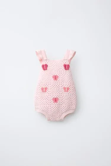 Комбинезон кроше с бабочками- Заказать в России