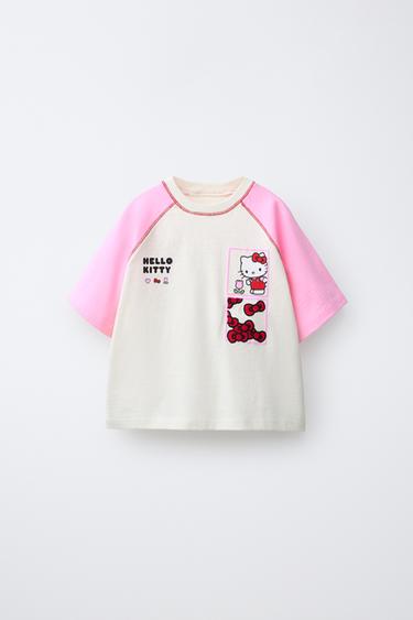 Zara Футболка реглан контрастная HELLO KITTY ©