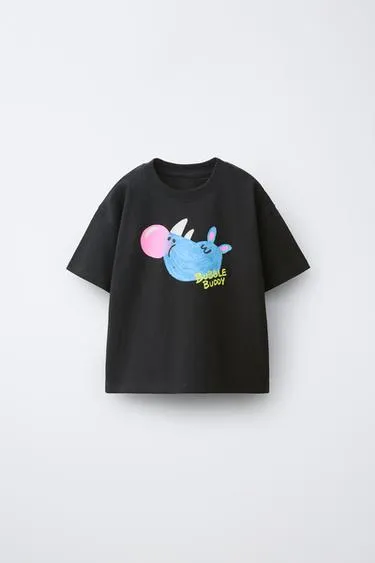 Футболка с принтом «бегемот»- Заказать в России