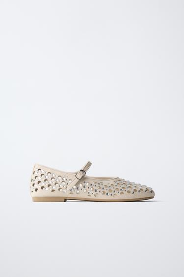Zara Балетки со стразами