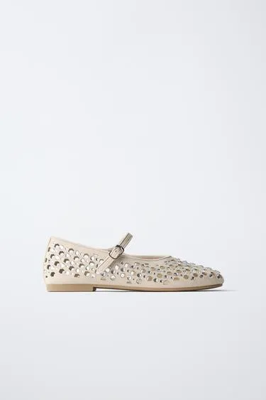 Балетки со стразами- Заказать в России