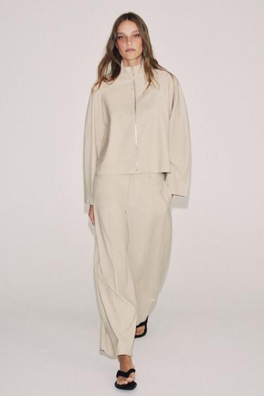 Zara Брюки баллон из смесовой шерсти — коллекция ZARA «ZW» купить с доставкой.