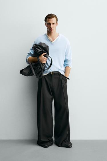 Брюки Wide Fit со складками