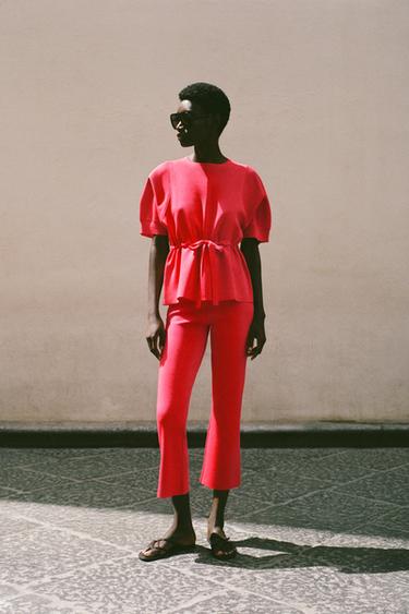 Zara Трикотажные брюки клёш
