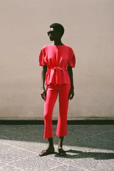 Трикотажные брюки Flare