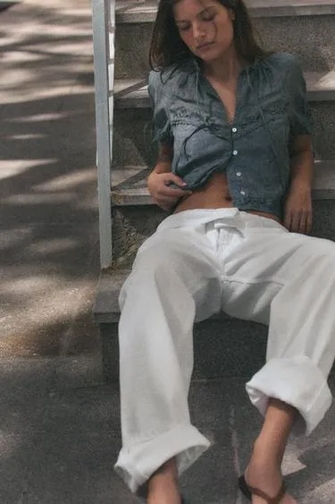 Рубашка с вышивкой «банты»- Заказать в России